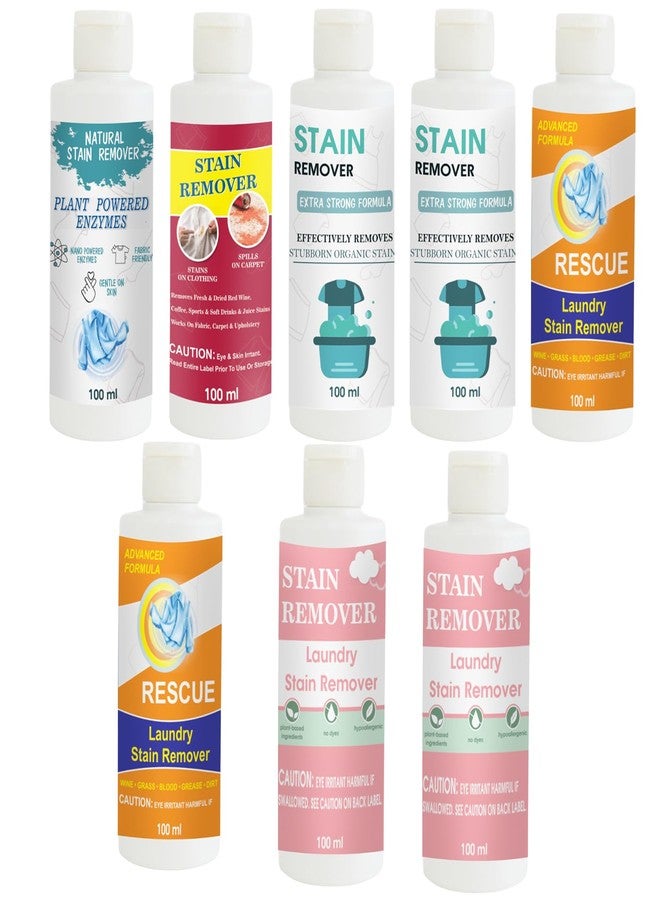 TOOVUS Stain Remover Combo Pack of Shirt, Red, Doll (Pack of 2), Orange (Pack of 2), Pink and Pink Stain Remover | Multi-Surface Cleaning Solution for Clothes, Fabrics, Upholstery (100 g Each) - Image 1